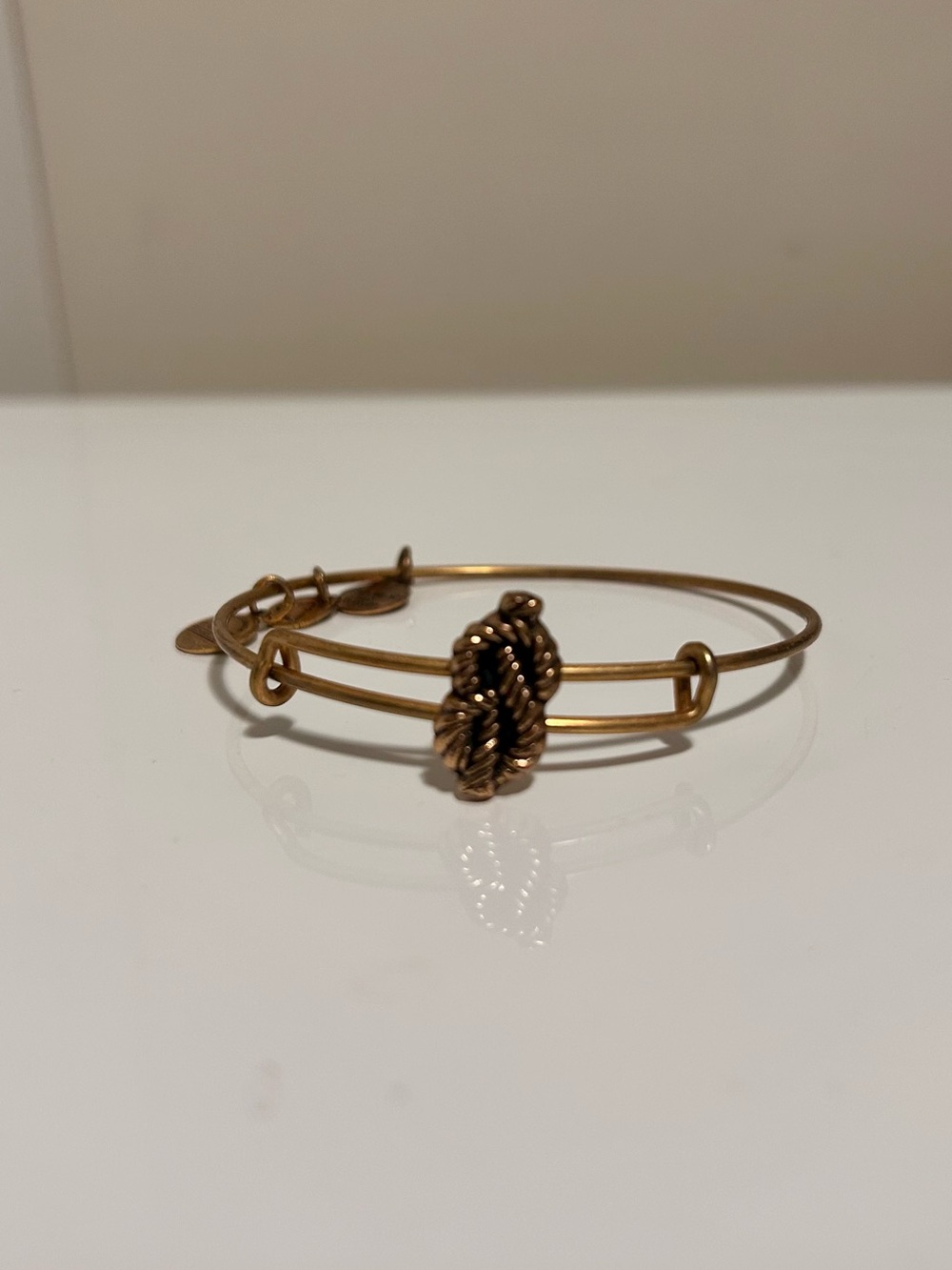 Alex and Ani Gold Knot Expandable Bangle Bracelet